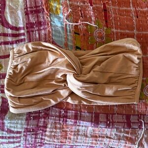 Strapless Bandeau Tube Top in Nude